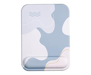 Bewinner Set di Tappetini per Tastiera e Mouse, Tappetino per Mouse da Gioco, Tappetino per Mouse Ergonomico in Silicone con Poggiapolsi per Tastiera in Memory Foam, Tappetini per Mouse