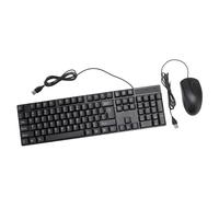 Bewinner Set Ergonomico con Tastiera e Mouse Cablato Retroilluminato con 104 Tasti, Impugnatura Comoda, Compatibile conMac