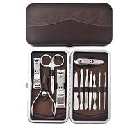 Bewinner Set Professionale per Manicure e Pedicure 12 Pezzi con Custodia, Kit per la Cura delle Unghie in Acciaio Inossidabile per Uomo e Donna, Kit per la Cura delle Unghie Viaggio, Strumenti