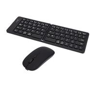 Bewinner Set Tastiera e Mouse Bluetooth Pieghevoli (BLACK)