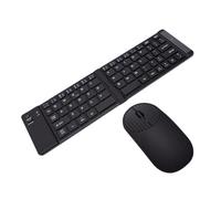 Bewinner Set Tastiera e Mouse Wireless Pieghevole, 66 Tasti, 3 modalità