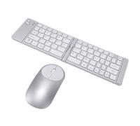 Bewinner Set Tastiera e Mouse Wireless Pieghevole, 66 Tasti, 3 modalità
