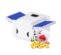 Bewinner Shuffler di Carta Automatica, Shuffler di Carta Portatile Ricaricabile 1-2 Mazzi, Una Macchina da Gioco a Bassa Pressa, a Basso Rumore, Macchine da Gioco Elettriche per i Giochi (White)