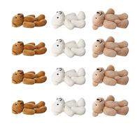 Bewinner Simpatico Set di Mini Peluche per Orsacchiotti per Forniture per Feste di Carnevale, Decorazioni Portachiavi con Mini Orsetti di Peluche da 12 Pezzi, 3,5x1,8x1,6 Pollici