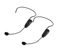 Bewinner sistem Microfonico Wireless, sistem di Cuffie con Microfono UHF, Microfono Portatile Indossato Sulla Testa con Spina da 3,5 Mm 6,35 Mm per Guida Turistica Didattica del Fitness (1 per 2)