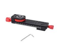 Bewinner Slitta per Macro Messa a Fuoco, Corso di Scorrimento con Piastra a | Cursore per binario per fotografia macro per fotocamere Mirrorless, capacità di carico di 5-10 kg, vite da 1/4, slot a coda
