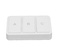 Bewinner Smart Scene Switch 3 Gang Wireless Wall Control for Home | Design alimentato a batteria, tripli pulsanti programmabili, facile montaggio adesivo, nessun cablaggio necessario
