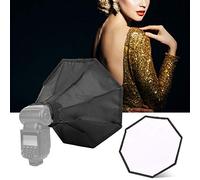 Bewinner Softbox Ottagonale Universale da 30 Cm per Lampeggiatore Flash, Scatola Luminosa Morbida da Studio Portatile Pieghevole con Diffusore, Kit di Accessori per Illuminazione Fotografica