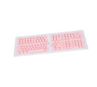 Bewinner Sostituzione Ergonomica dei Copritasti Coreani a 132 Tasti, Materiale ABS Durevole, Altezza OEM, con Scrittura Coreana, per la Maggior Parte delle Tastiere Meccaniche (PINK)