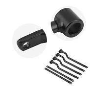 Bewinner Staffe per Barre di Supporto per Borse Laterali per Moto per, Staffe di Montaggio per Borse Laterali in Acciaio Inossidabile Nero Adatte Al Kit di Supporto Universale per per Moto