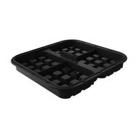 Bewinner Stampo per Waffle in Silicone, Confezione da 2, Macchina per Waffle Quadrata Antiaderente da 6 Litri per Friggitrice Senza Olio, Stampo per Cottura a 2 cavità, Lavabile in Lavastoviglie,