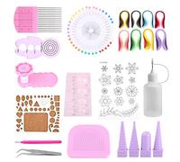 Bewinner Strisce di Carta Quilling Set di Strumenti Fai da Te - Per Principianti e Avanzati - Decorazione Home Office - Colore Casuale