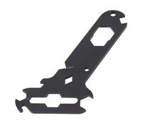 Bewinner Strumento Multifunzione 14 in 1 per, Roulotte, Automobili, Navi, Chiave per Dadi Ad Alette in Acciaio, Spelafili, Apribottiglie, Strumento, Finitura Nera Opaca