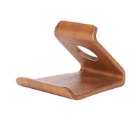 Bewinner Supporto per Cellulare in Legno da Scrivania, Supporto per Tablet Portatile per, Ufficio Domestico e da Comodino per Tutti i Telefoni e Tablet, Marrone Noce (1)