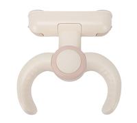 Bewinner Supporto per Doccia per Bambini con Montaggio a Parete, Regolabile, Antiscivolo, Pieghevole, Stazione da Bagno per Bambini, Sedile da Bagno Salvaspazio Grigio Bianco per Doccia (Cachi)