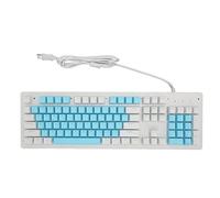 Bewinner Tastiera da Gioco Cablata, Tastiera con Interruttore Meccanico USB Cablata di Base a 104 Tasti, Tastiera Cablata con Cavo Retroilluminato RGB da 4,9 Piedi (Interruttore Rosso