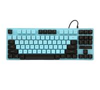Bewinner Tastiera da Gioco Cablata, Tastiera da Gioco Retroilluminata RGB, 87 Tasti Antighosting, Tastiera Ergonomica per Notebook Desktop per OS X, 10/8/7/XP (#2)