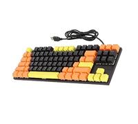 Bewinner Tastiera da Gioco Meccanica a 87 Tasti con Interruttore Blu, Tasti Ergonomici a Gradini, Layout Leggero