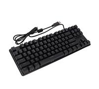 Bewinner Tastiera da Gioco Meccanica con Interruttore Blu, Tastiera per Computer Cablata Retroilluminata RGB a 87 Tasti Design Ergonomico a Iniezione Bicolore per Laptop
