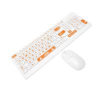 Bewinner Tastiera Grande con Tasti Grandi e Mouse Combinato, Set da | Tasti bicolore, connettività wireless, ideale per utenti ipovedenti, dimensioni compatte, funzionamento a batteria