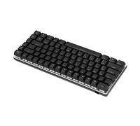Bewinner Tastiera Meccanica, Tastiere Meccaniche per Notebook Desktop 82 Tasti, Tastiera Wireless Portatile con Luci di Sfondo, per Ufficio/casa (Versione Nera e Bianco Argento)