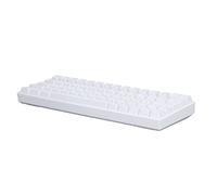 Bewinner Tastiera Meccanica Wireless a 64 Tasti, 2.4G BT3.0 5.0 Tipo C Connessione Cablata a 3 modalità Tastiera Meccanica Bianca RGB Ergonomica per Giochi su PC (Interruttore Marrone)