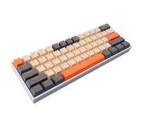 Bewinner Tastiera Meccanica Wireless RGB, Layout Compatto a 61 Tasti con Interruttori Blu Sostituibili a Caldo e Retroilluminazione RGB, per PC Tablet (ORANGE)