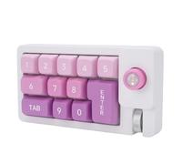 Bewinner Tastiera Numerica Meccanica Cablata, Tastierino Numerico Retroilluminato a LED RGB a 12 Tasti Sostituibile a Caldo di Tipo C con Rullo Joystick per Giochi e Uso in Ufficio (GREEN)