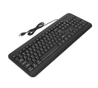 Bewinner Tastiera USB Cablata da 104 Tasti, Tastiera Ergonomica di Dimensioni Standard con Digitazione Silenziosa, Cavo da 1,5 M, Ampia compatibilità per PC Win 10 8 7, per OS X