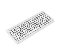 Bewinner Tastiera Wireless 2.4G, Tastiera Compatta con Interruttore a Forbice Silenziosa da 84 Tasti per PC Desktop Portatile, 12 Tasti Multimediali, Sospensione Automatica e Risparmio (WHITE)