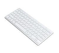 Bewinner Tastiera Wireless BT Sottile, Tasti con Interruttore a Forbice, Portata di 10 M, Senza Driver, Cuscinetti Antiscivolo, Piedini Regolabili per IOS, per, per OS X, Dispositivi