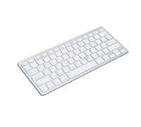 Bewinner Tastiera Wireless BT Sottile, Tasti con Interruttore a Forbice, Portata di 10 M, Senza Driver, Cuscinetti Antiscivolo, Piedini Regolabili per IOS, per, per OS X, Dispositivi