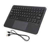 Bewinner Tastiera Wireless Ultrasottile con Touchpad Multi-touch, Tastiera Bluetooth 3.0 Portatile Ricaricabile per Tablet, IOS, MatePad (BLACK)
