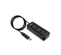 Bewinner Tastierino di Programmazione USB a 3 Tasti Tastiera Macro Personalizzata con Supporto Magnetico, Controller di Scelta Rapida con una Mano per PC Gaming Office Copia Incolla Braille (HK33UWM