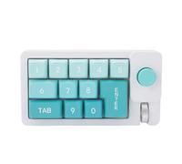 Bewinner Tastierino Numerico Meccanico Cablato, Tastiera Numerica Sostituibile a Caldo di Tipo C con Retroilluminazione a 12 LED RGB, Rotella Joystick, Anti-ghosting per Ufficio di Gioco (PURPLE)