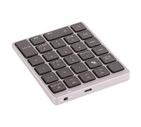 Bewinner Tastierino Numerico Wireless, Mini Tastierino Numerico Sottile Bluetooth 3.0 con 28 Tasti, Tastiera Portatile Ricaricabile per contabilità Finanziaria per Laptop, Desktop, PC, Mac