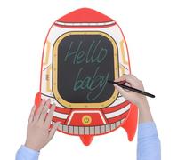 Bewinner Tavoletta da Scrittura LCD da 6,5 pollici per Bambini, Rossa | Lavagna per Scarabocchi Sensibile Alla Pressione, Blocco Cancellazione con un Tocco, Antiriflesso per gli Occhi,