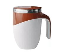 Bewinner Tazza con Mescolatore Automatico 304 Acciaio Inossidabile 380ml | Tazza di miscelazione elettrica, funzionamento con un pulsante, alimentazione a batteria, design da viaggio portatile,