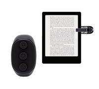 Bewinner Telecomando Girapagina, Girapagina Bluetooth Ricaricabile per Tablet, a Infrarossi e Clicker per Leggere a Mani Libere a Letto (BLACK)