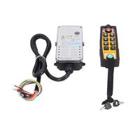 Bewinner Telecomando Wireless per Gru 6 Pulsanti Direzionali IP65 Kit Telecomando per Ascensore Industriale DC24V 800 MHz Portata di Trasmissione 100 M Risposta Rapida Indicatore LED Antiurto