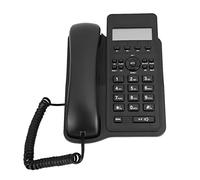 Bewinner Telefono Cordless Bewinner con Supporto a Parete, Interfaccia a 2 Linee per Interno/fax/POS, Design Senza Batteria, Bianco o (BLACK)