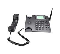 Bewinner Telefono Desktop Cordless Doppia SIM 2G GSM, Radiosveglia FM con Display da 2,4 Pollici, Altoparlante Vivavoce, Tastiera Grande per Call Center di Hotel Domestici