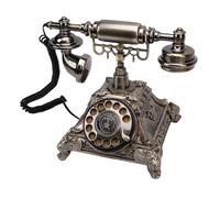 Bewinner Telefono Vintage retrò, Telefono per gli Ospiti del Matrimonio 32G Audio Message Audio Message Recorder per Occasioni Speciali con Ricarica USB e Design Classico (Colore ottone antico)