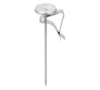 Bewinner Termometro per Schiuma di caffè Regolabile da Appendere con Clip, Indicatore di Temperatura in Acciaio Inossidabile per Caramelle Al Latte, Barbecue, Strumento da di Precisione a Lettura