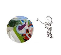 Bewinner Tovaglia di Buon Natale Rettangolare in PVC Stampato Adatta a Tutti i Tavoli Decorazioni Natalizie Decorazioni per il Tavolo da Pranzo della (286)