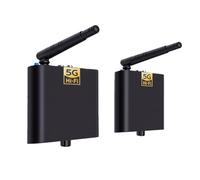 Bewinner Trasmettitore Audio Wireless 5,8 GHz per Amplificatore Domestico | Collegamento da a Dieci, Uso Stereo Multistanza, Distanza di Trasferimento Wireless 100 M, Audio HiFi 48 KHz, Lungo Raggio