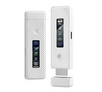 Bewinner Trasmettitore e Ricevitore Wireless, Decodifica 4K a Doppia Frequenza 5G 2.4G Uscita 1080P, con Raggio di Trasmissione di 197 Piedi, per Proiettore TV Box Display Fotocamera (WHITE)