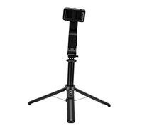 Bewinner Treppiede per Selfie Stick con Stabilizzatore per Telefono, 101 Cm con Stabilizzazione Cardanica a Asse Singolo, Luce di Riempimento, Telecomando Bluetooth per Vlog Live Streaming