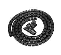 Bewinner tubo a spirale flessibile Cable Organizer Wire Wrap Cord Protector Wire tubo di immagazzinaggio Spiral Wrap Tube con clip per organizzare e proteggere il cablaggio(#1)