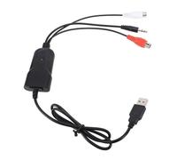 Bewinner USB Sound Grabber Ad Alta Frequenza di Campionamento per la Conversione del Suono Wave e MP3, Ideale per gli Amanti della Musica e i Collezionisti di Vinili, Materiale ABS
